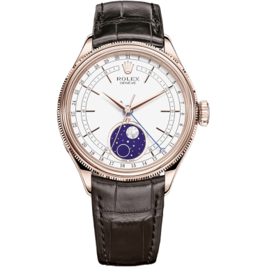 Cellini Moonphase Everose / White / Alligator