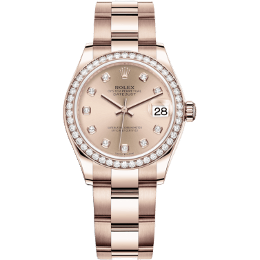 Datejust 31 Rose Gold / Diamond / Rose - Diamond / Oyster