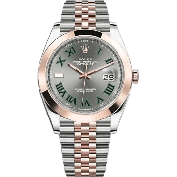 Datejust 41 Rolesor Everose Smooth / Jubilee / Slate - Roman