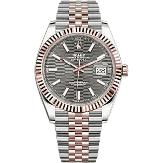 Datejust 41 Rolesor Everose - Fluted / Jubilee / Slate - Fluted