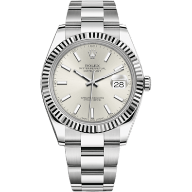 Datejust 41 Stainless Steel Fluted / Oyster / Silver
