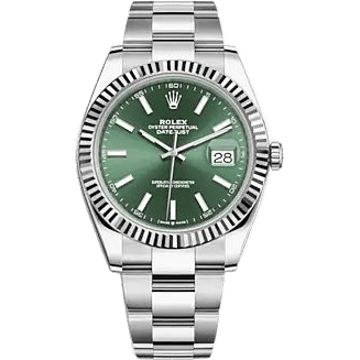 Datejust 41 Stainless Steel - Fluted / Green / Oyster
