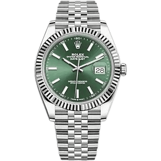 Datejust 41 Stainless Steel - Fluted / Green / Jubilee