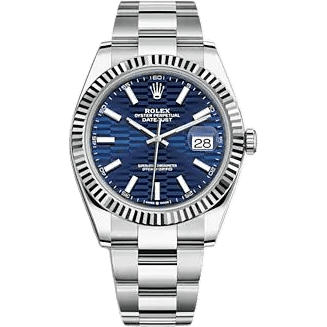Datejust 41 Stainless Steel - Fluted / Blue - Fluted / Oyster