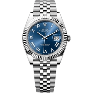 Datejust 41 Stainless Steel - Fluted / Blue Roman / Jubilee
