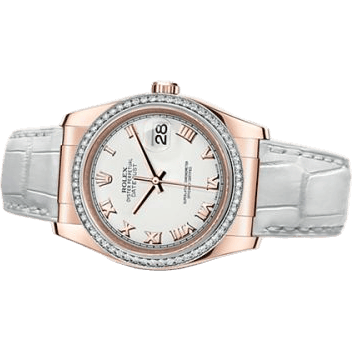 Datejust 36 Everose Strap Ivory Roman