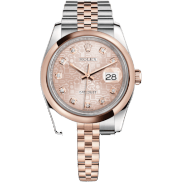 Datejust 36 Rolesor Everose Domed / Oyster / Pink Computer