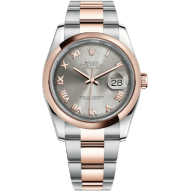 Datejust 36 Rolesor Everose Domed / Oyster / Steel Roman