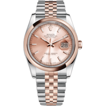 Datejust 36 Rolesor Everose Domed / Jubilee / Pink