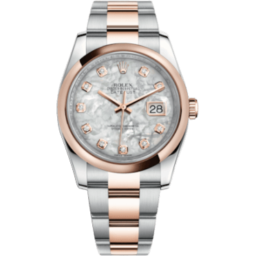 Datejust 36 Rolesor Everose Domed / Oyster / MOP