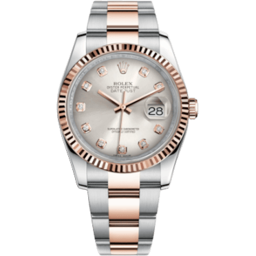 Datejust 36 Rolesor Everose Fluted / Oyster / Pink Diamonds