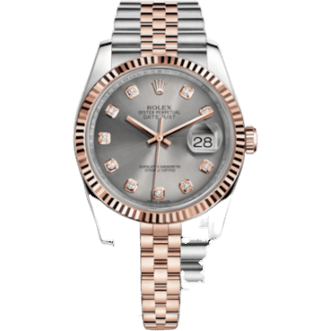 Datejust 36 Rolesor Everose Fluted / Jubilee / Steel Diamonds