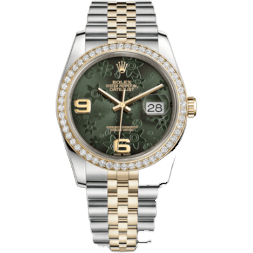 Datejust 36 Rolesor Yellow Diamond / Jubilee / Green Floral