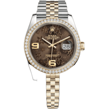 Datejust 36 Rolesor Yellow Diamond / Jubilee / Bronze Floral