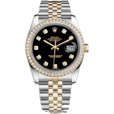 Datejust 36 Rolesor Yellow Diamond / Jubilee / Black Diamond