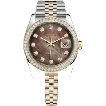 Datejust 36 Rolesor Yellow Diamond / Jubilee / Brown MOP