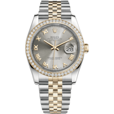 Datejust 36 Rolesor Yellow Diamond / Jubilee / Steel Roman