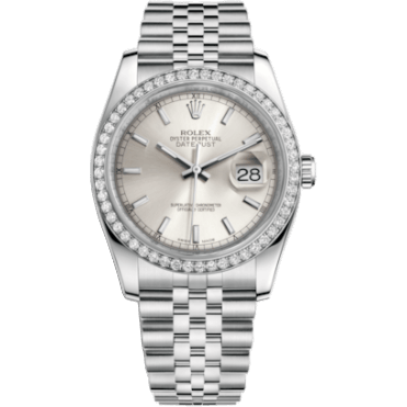 Datejust 36 Stainless Steel Diamond / Jubilee / Silver