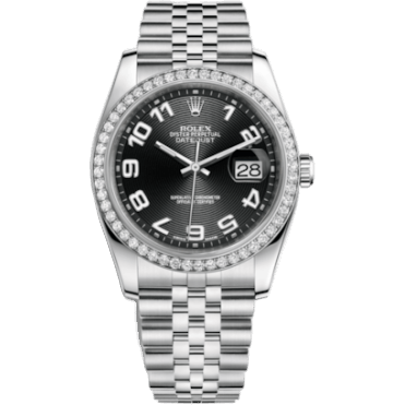 Datejust 36 Stainless Steel Diamond / Jubilee / Black Arabic