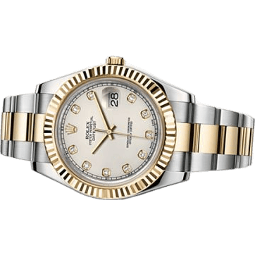 Datejust II Rolesor Ivory Diamonds