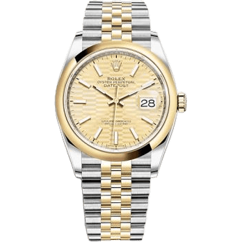 Datejust 36 Stainless Steel / Yellow Gold / Smooth / Golden - Fluted / Jubilee