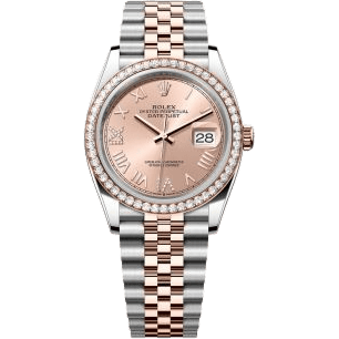 Datejust 36 Stainless Stainless Steel - Everose - Diamond / Rose Roman Diamond / Jubilee