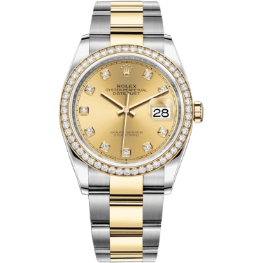 Datejust 36 Stainless Steel / Yellow Gold / Diamond / Champagne Diamond / Oyster