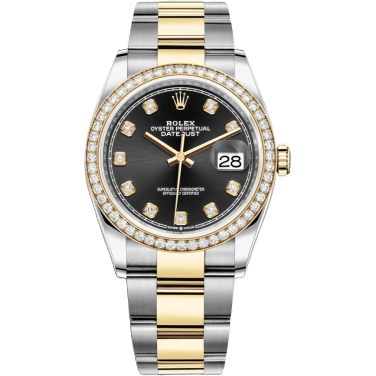 Datejust 36 Stainless Steel / Yellow Gold / Diamond / Black Diamond / Oyster