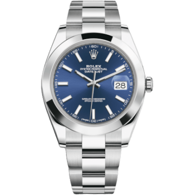 Datejust 41 Stainless Steel Smooth / Oyster / Blue