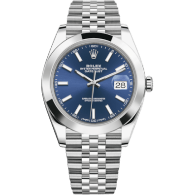 Datejust 41 Stainless Steel Smooth / Jubilee / Blue