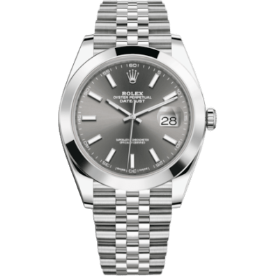Datejust 41 Stainless Steel Smooth / Jubilee / Dark Rhodium