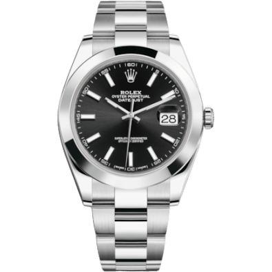 Datejust 41 Stainless Steel Smooth / Oyster / Black