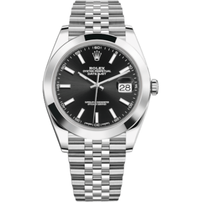 Datejust 41 Stainless Steel Smooth / Jubilee / Black