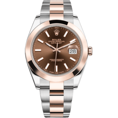 Datejust 41 Rolesor Everose Smooth / Oyster / Chocolate