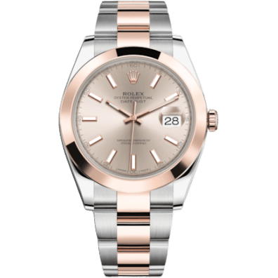 Datejust 41 Rolesor Everose Smooth / Oyster / Sundust