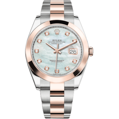 Datejust 41 Rolesor Everose Smooth / Oyster / MOP - Diamond
