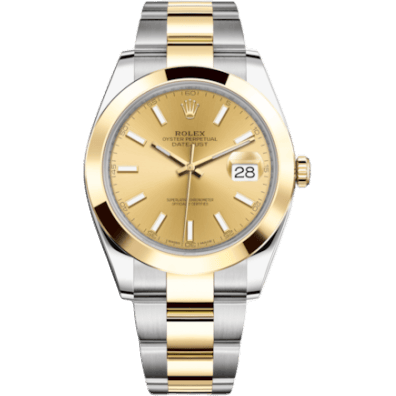 Datejust 41 Rolesor Yellow Smooth / Oyster / Champagne