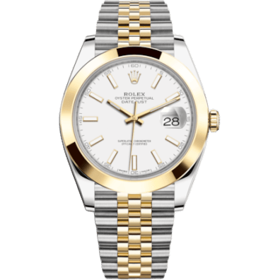 Datejust 41 Rolesor Yellow Smooth / Jubilee / White