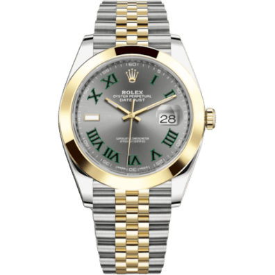Datejust 41 Rolesor Yellow Smooth / Jubilee / Slate - Roman