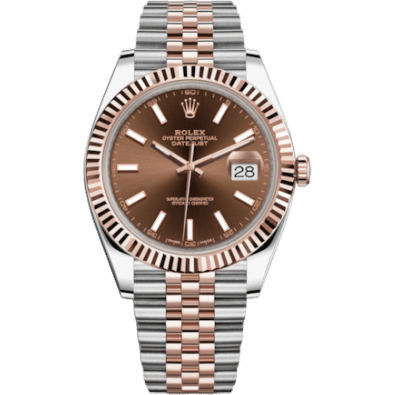 Datejust 41 Rolesor Everose Fluted / Jubilee / Chocolate
