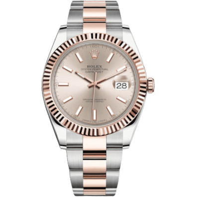 Datejust 41 Rolesor Everose Fluted / Oyster / Sundust