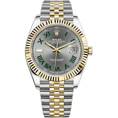 Datejust 41 Rolesor Yellow Fluted / Jubilee / Slate - Roman