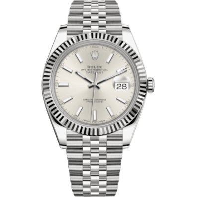 Datejust 41 Stainless Steel Fluted / Jubilee / Silver