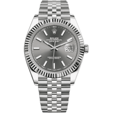 Datejust 41 Stainless Steel Fluted / Jubilee / Dark Rhodium