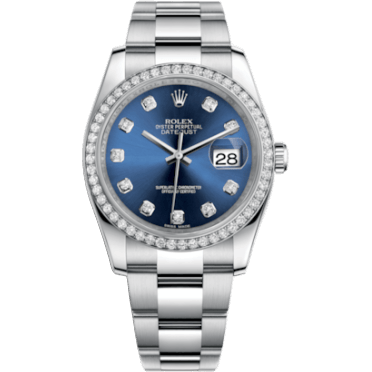 Datejust 36 Stainless Steel Diamond / Oyster / Blue Diamond