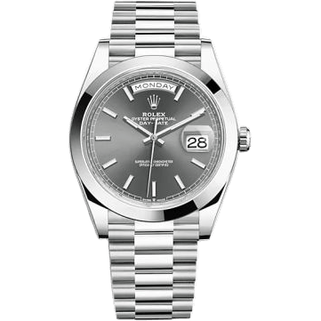 Day-Date 40 Platinum / Grey