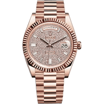 Day-Date 40 Everose / Paved