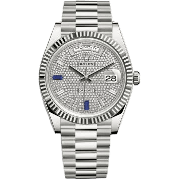 Day-Date 40 White Gold / Paved
