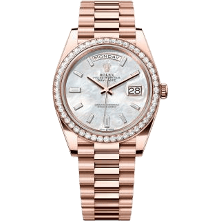 Day-Date 40 Everose - Diamond / MOP - Baguette