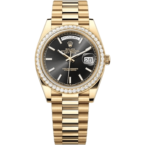 Day-Date 40 Yellow Gold - Diamond / Black
